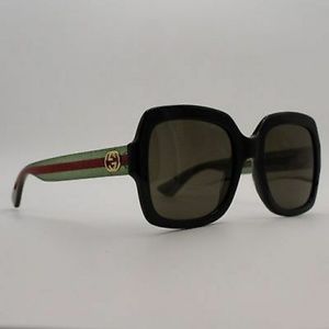 GUCCI Oversized Square Black Sunglasses
