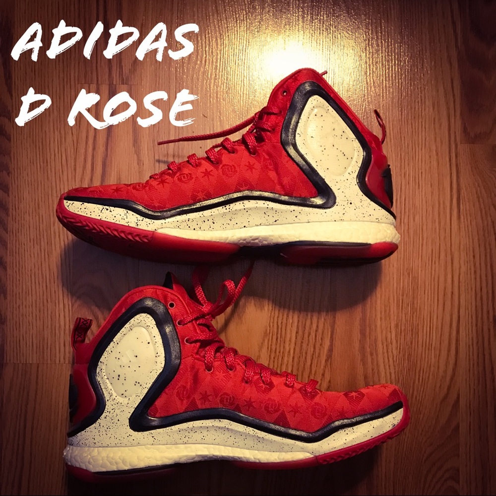 Adidas D Rose sneakers.