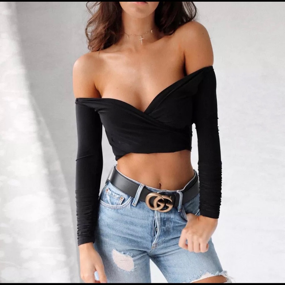 Off Shoulder Cropped Top BOGO SALE