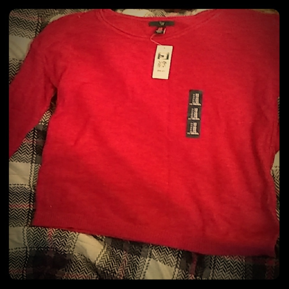 Cranberry colored sweater