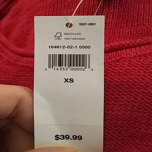 Cranberry colored sweater - Picture 2 of 2