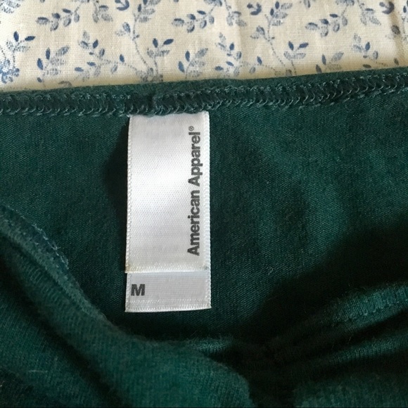 Bandeau top, green, American apparel, swim, summer - Picture 2 of 3