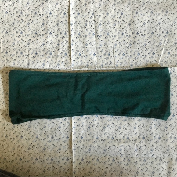 Bandeau top, green, American apparel, swim, summer - Picture 3 of 3