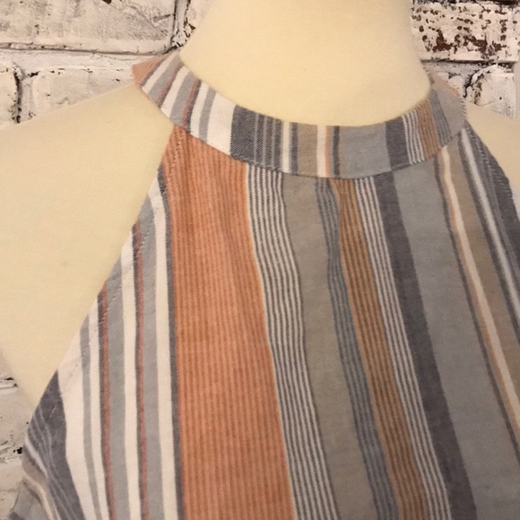 Elodie Sleeveless 100% Cotton Striped Tank Top - Picture 2 of 4