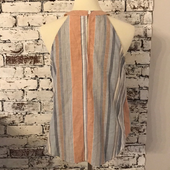 Elodie Sleeveless 100% Cotton Striped Tank Top - Picture 4 of 4