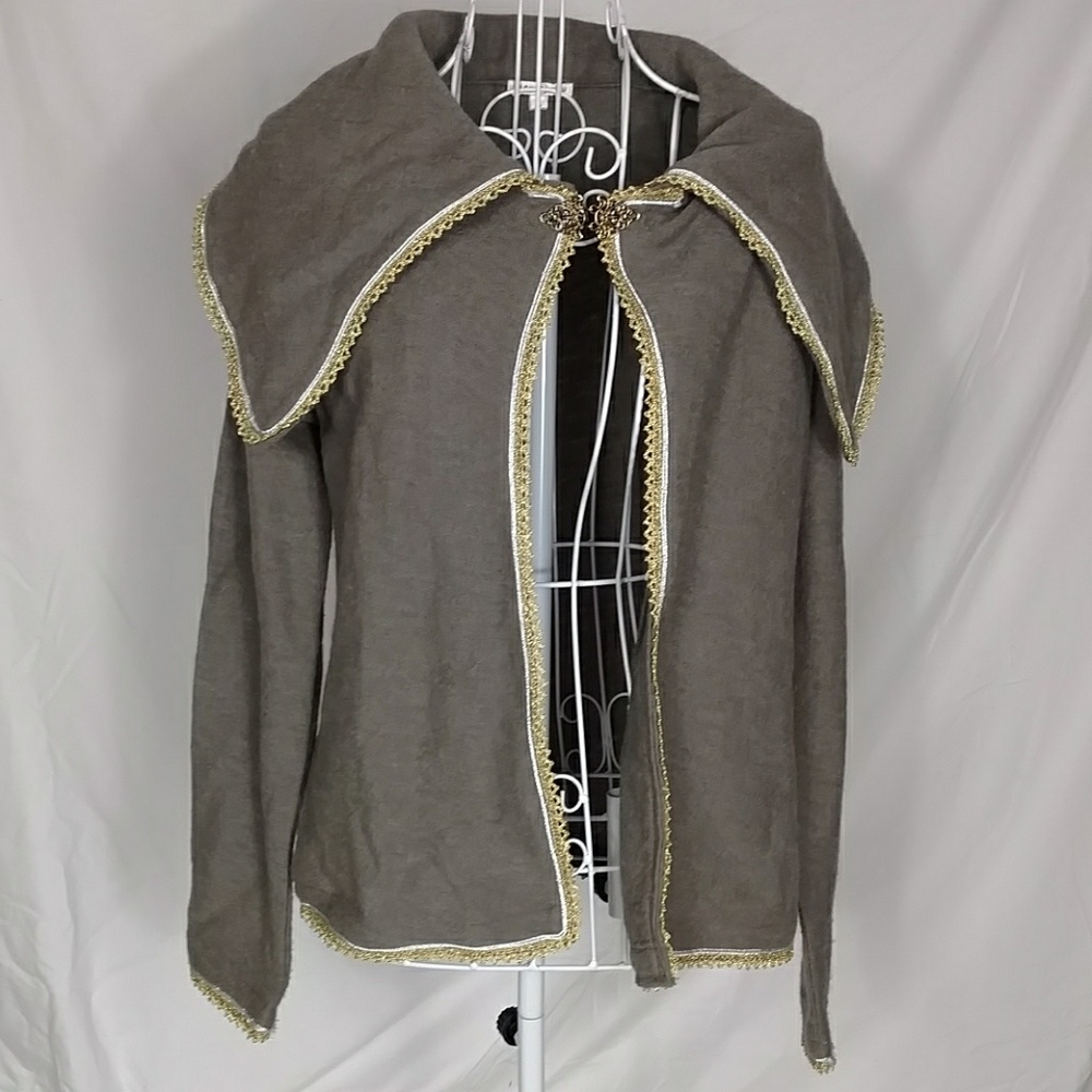 Tinu &Stu wool cardigan size small grey/brown