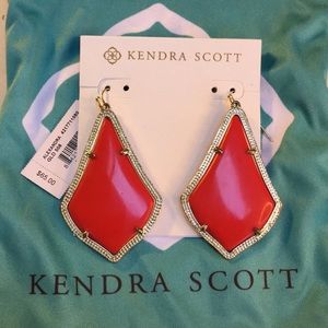 Red Alexandra Earrings