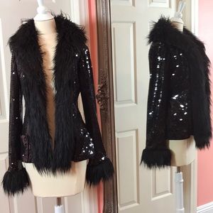 2-piece Jacket and leggings by Betsy Johnson.