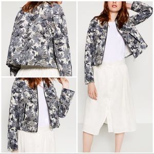 jacquard bomber jacket zara