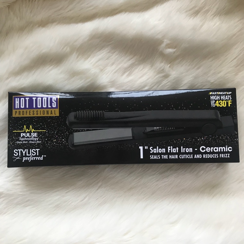 Hot Tools Ceramic 1” Salon Flat Iron - NEW