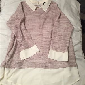 Ann Taylor sweater with built in blouse