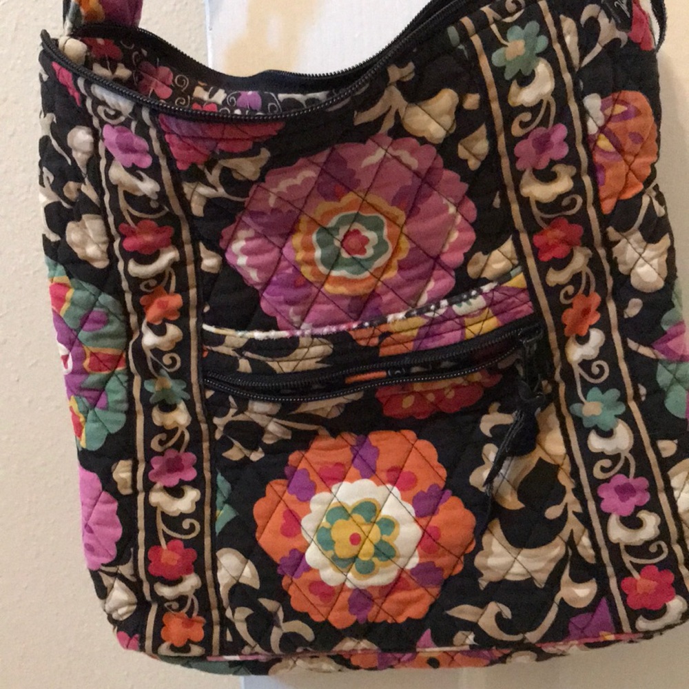 Vera Bradley Crossbody and Nine West flats size 7