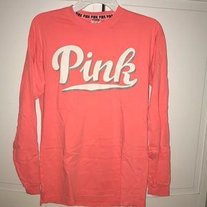 PINK neon pink long sleeve shirt