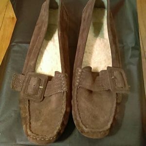 Ugg Brown suede loafers
