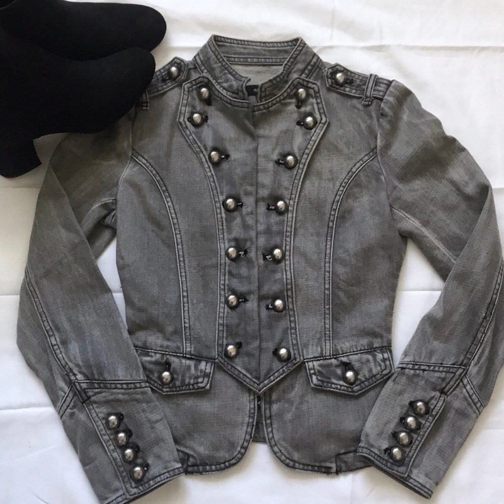 Millau Faded Grey 100% Cotton Military Jacket