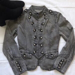 Millau Faded Grey 100% Cotton Military Jacket