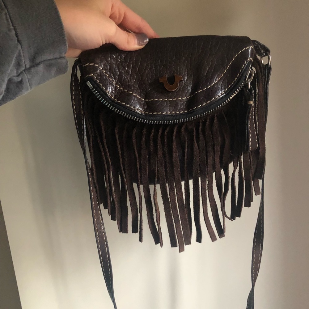 True religion brown crossbody