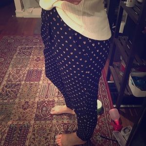 Boutique black Heart pants