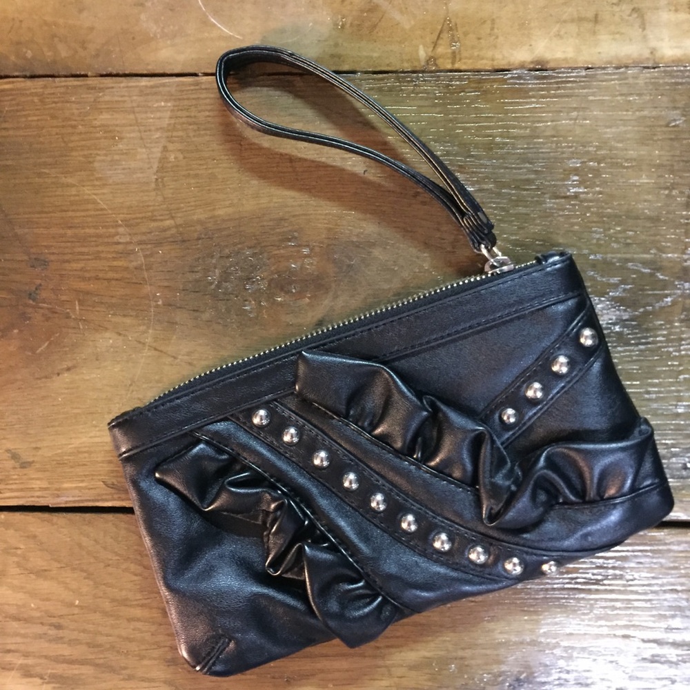 NWOT express wristlet clutch handbag black
