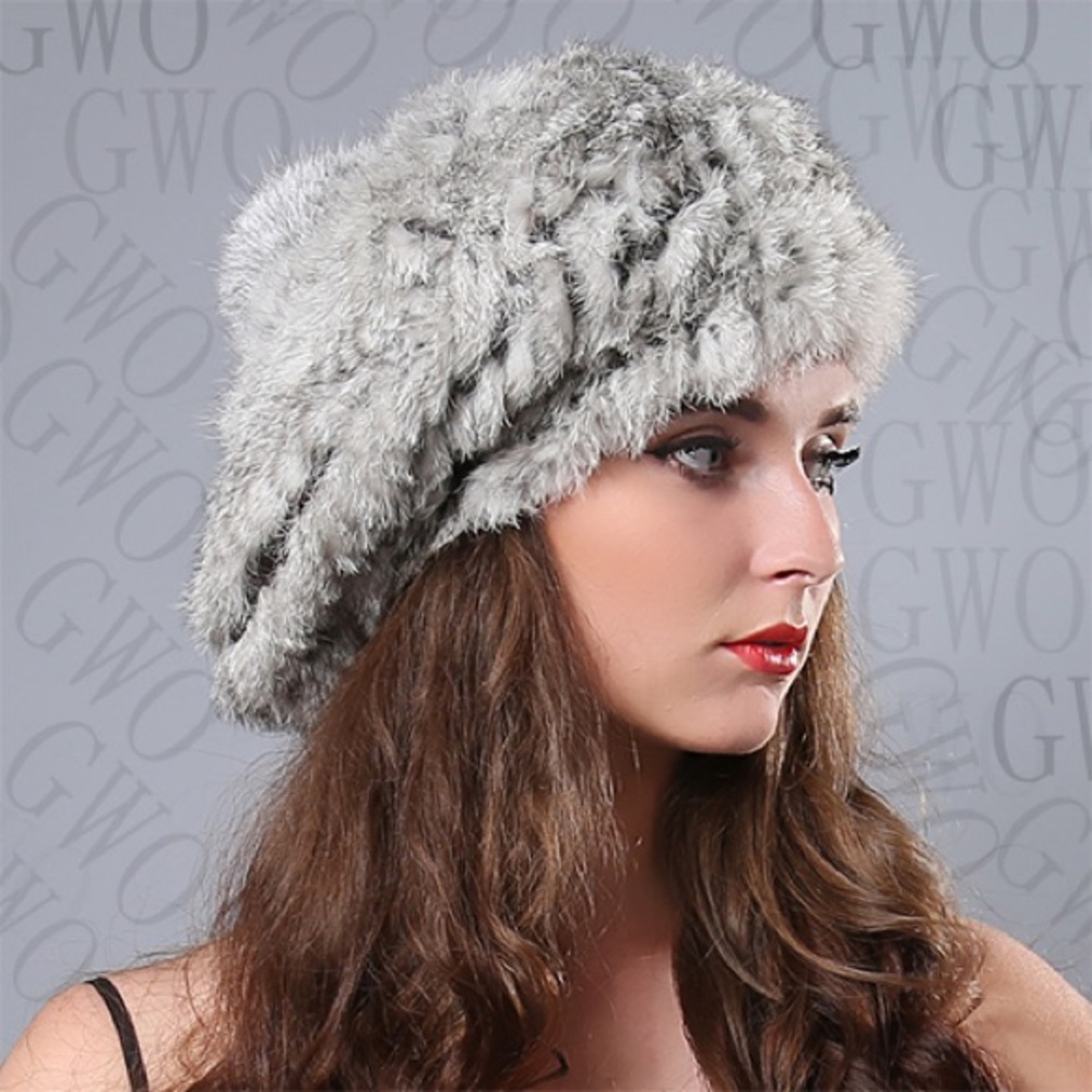 😘fashionable rabbit fur hat😘