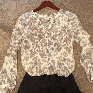 Banana Republic Abstract Blouse, Size Small