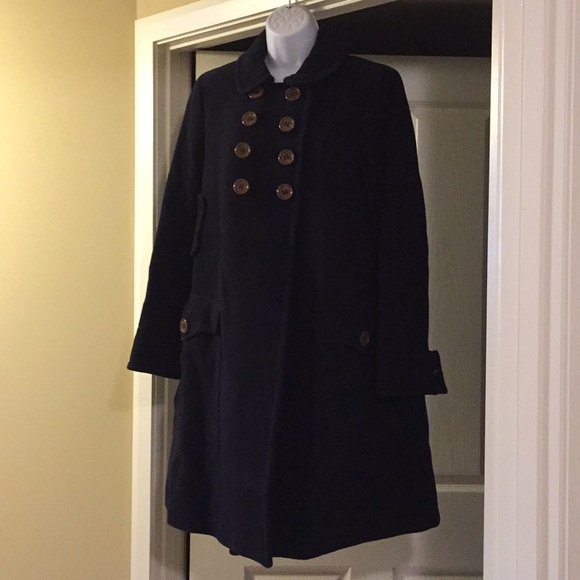 SEE BY CHLOE Coat. Size 6. Navy.