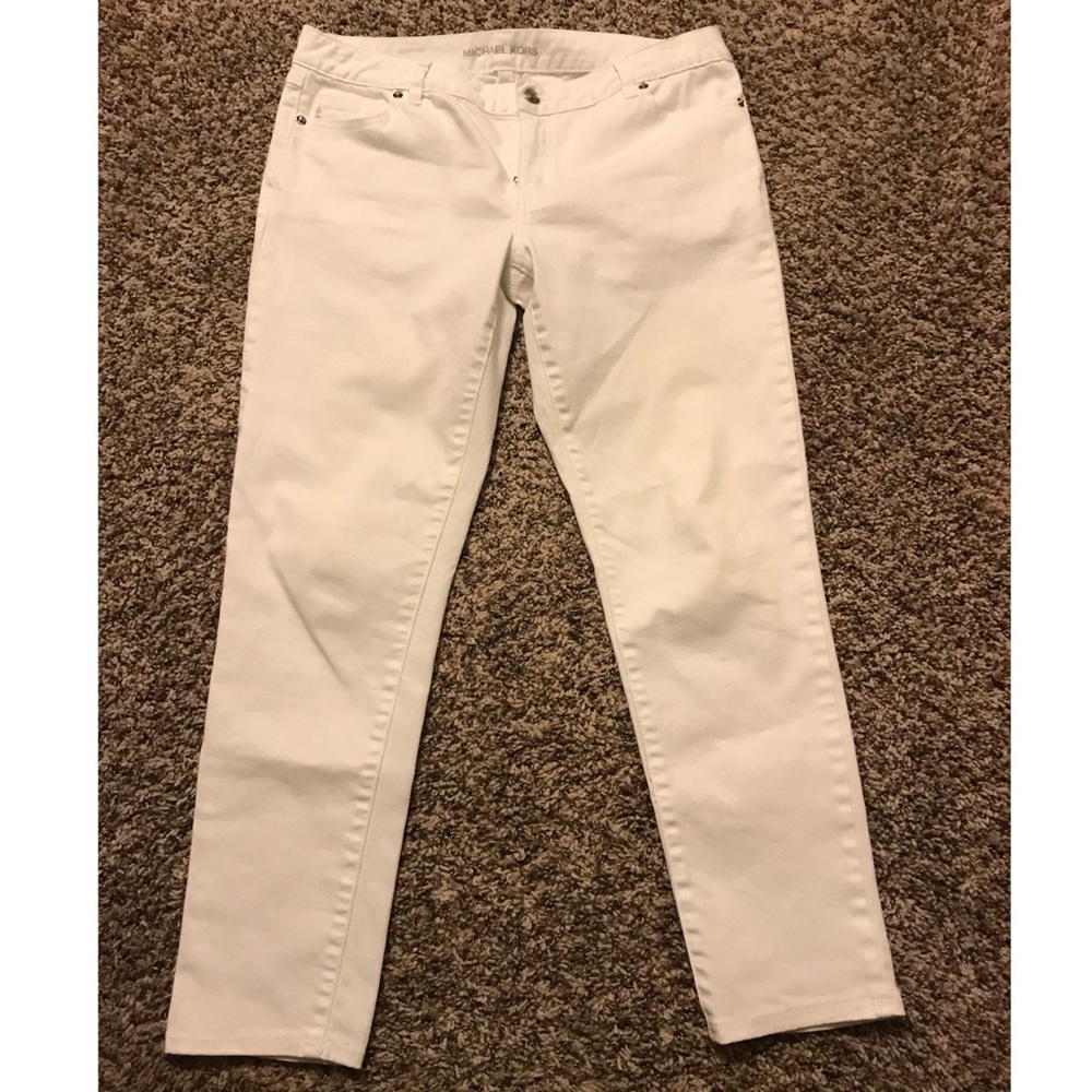 NEW SALE Michael Kors White Skinny Jeans