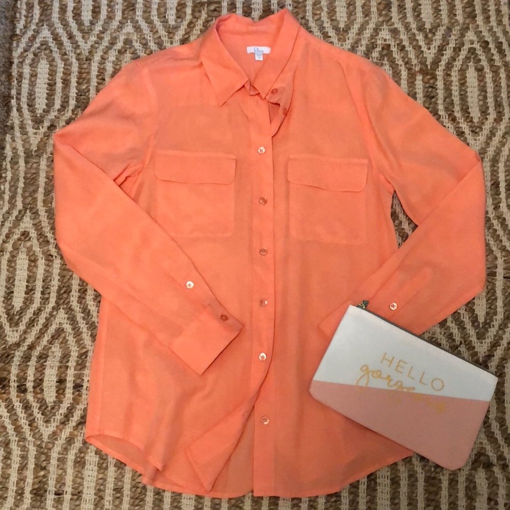 Super-Soft Elorie Button Down, Size Small