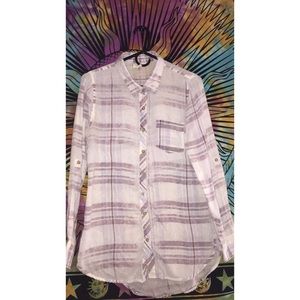 Rustic blue and purple flannel