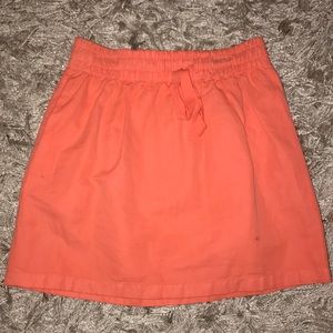 J. Crew Orange Skirt