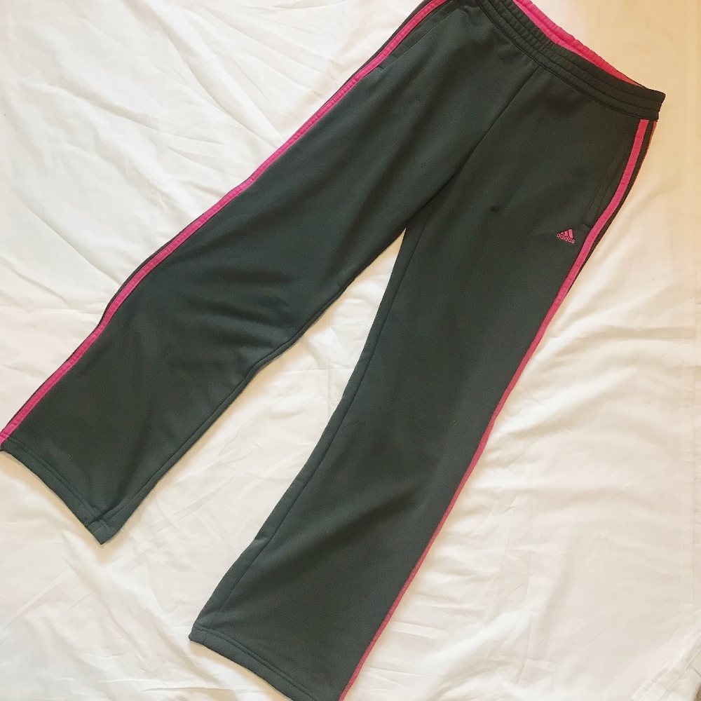 ADIDAS - Track Pants - Grey/Pink
