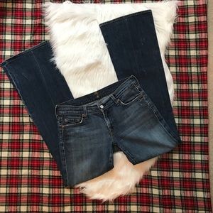 7 For All Mankind Distressed Flare Jeans