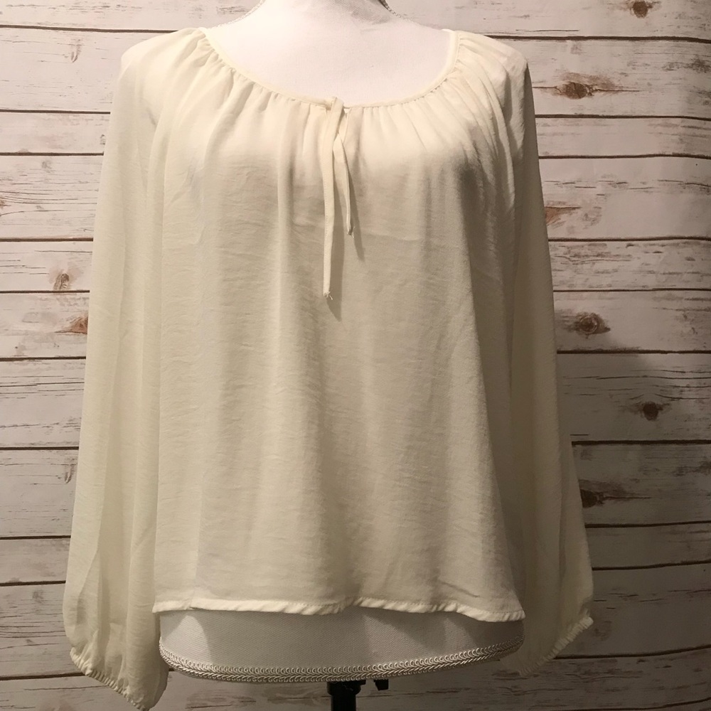 Pretty gathered neckline blouse from H & M