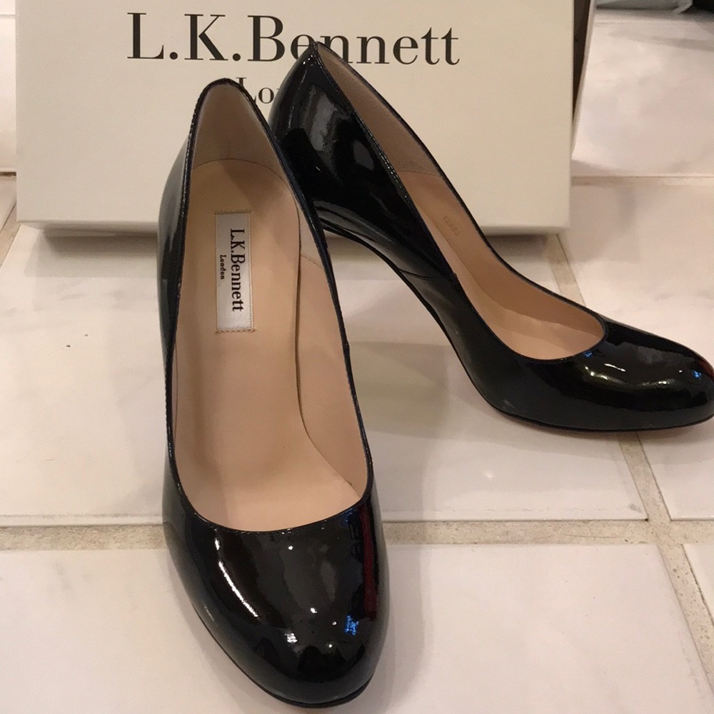 L.K. Bennett classic patent leather heels