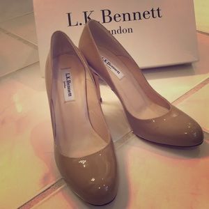 L.K. Bennett classic patent leather heels