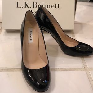 L.K. Bennett classic patent leather heels