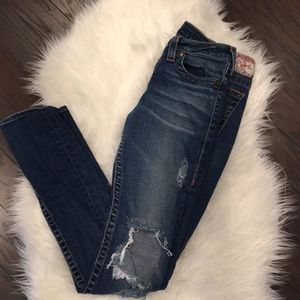 True Religion Distressed Skinny Jeans