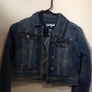 New! Girls (M/ 7-8) cropped Jean jacket.