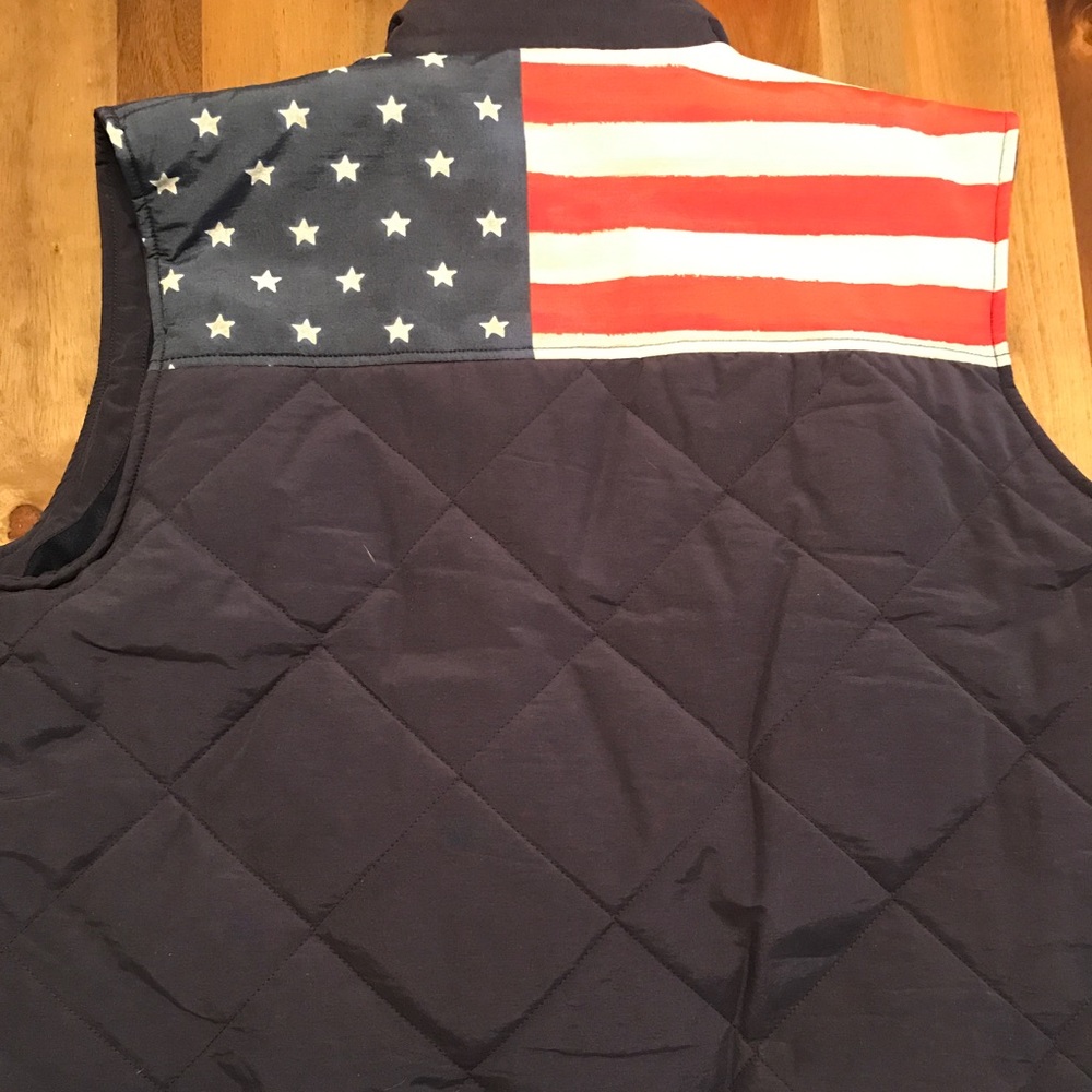 Men's Chaps XL navy blue quilted vest.