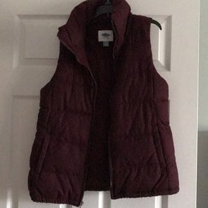 Old Navy Burgundy Ski Vest