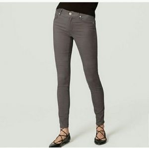 NWOT Loft Grey Sateen Marisa Fit Leggings