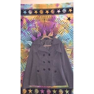 Gray peacoat