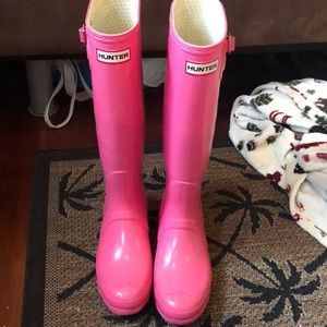 Pink hunter boots SZ 9