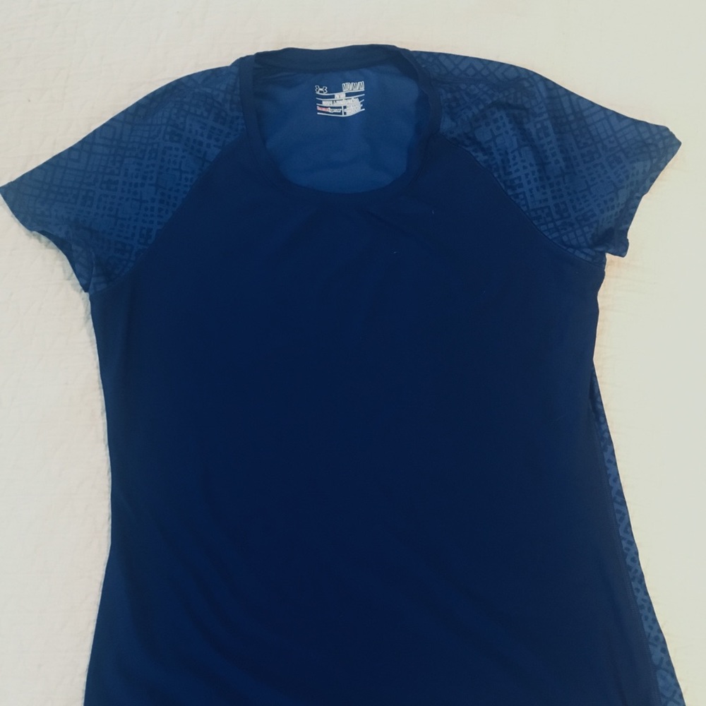 Under Armour, Royal Blue, Fitted Workout Shirt