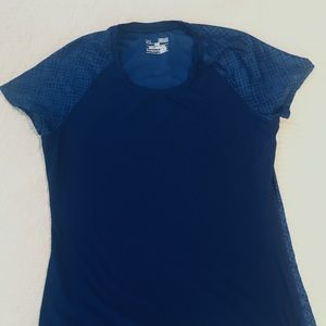 Under Armour, Royal Blue, Fitted Workout Shirt