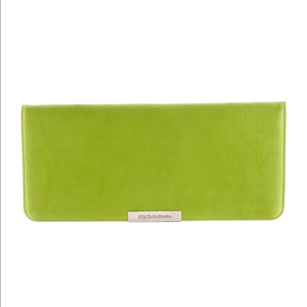 DOLCE & GABBANA SATIN FLAP CLUTCH