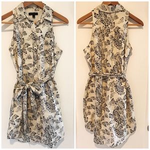 Banana Republic Sleeveless Cotton Button-Up Dress