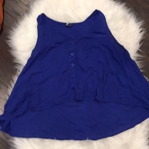 Blue Crop Top