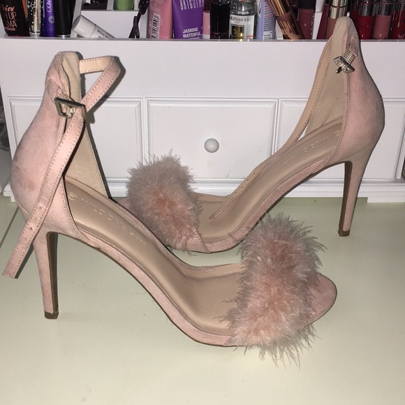 Public Desire Shoes - Furry Heels