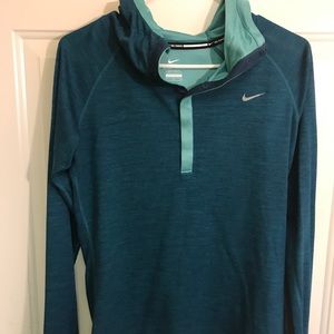 Nike running hoodie pull over medium